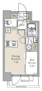 グランカーサ三ノ輪Ⅱ【8階】の間取り