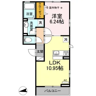 TWIN REVE HIGASHISUNA I【2階】の間取り