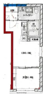 ベルシードステアー亀戸Ⅱ【4階】の間取り