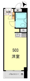 リア・マンシオン晴海【5階】の間取り