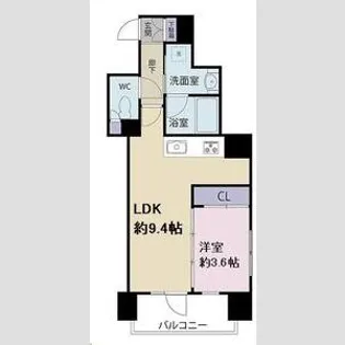 フェローネ入谷【3階】の間取り