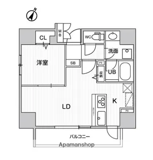 LUNIQ日本橋【4階】の間取り