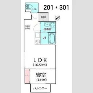RESILIENT MINATO【2階】の間取り