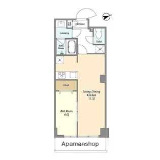 アルファコート亀戸2【4階】の間取り