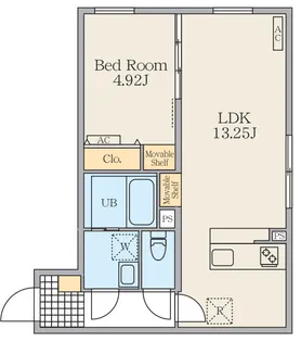 ALIVIS東日暮里【2階】の間取り