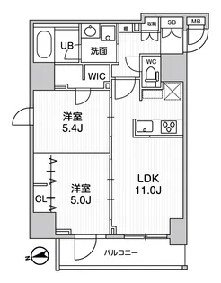 SーRESIDENCE新御徒町CHIARO【006A号室】の間取り
