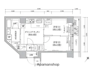 アイルグランデ押上ノース【5階】の間取り