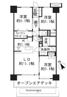 ヴェレーナグラン門前仲町【2階】の間取り