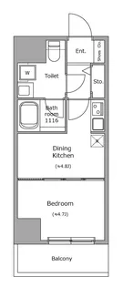 BRICK RESIDENCE 築地明石町【7階】の間取り