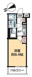 アイル グランデ押上ノースドゥーエ【203号室号室】の間取り