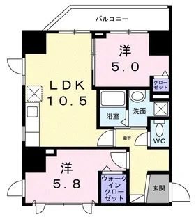 ザ・グラン キース【4階】の間取り