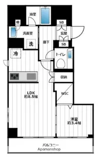 ジェイワザック押上エクセレント【7階】の間取り