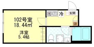 エアフォルク新小岩【1階】の間取り