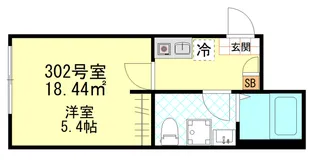 エアフォルク新小岩【3階】の間取り