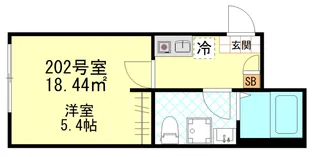 エアフォルク新小岩【2階】の間取り