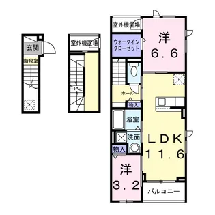 アルカディアⅡ【3階】の間取り