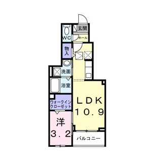 アルカディアⅡ【1階】の間取り