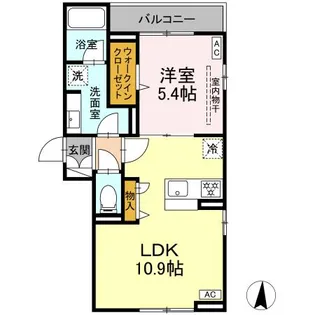 DーKOWARI【2階】の間取り
