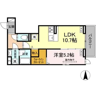 DーABANICO【3階】の間取り