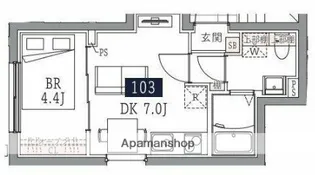 ベルシードステアー両国【1階】の間取り