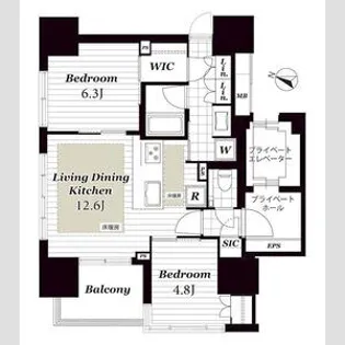 THE CONOE一番町【12階】の間取り