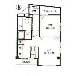 いずみマンション【3階】の間取り