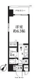 HF東日本橋レジデンス【3階】の間取り