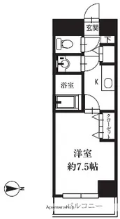 HF銀座レジデンスEASTⅡ【7階】の間取り