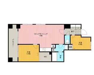 HF銀座レジデンスEAST【10階】の間取り