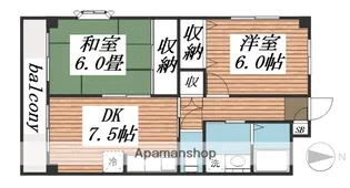南八幡ガーデンビレッジ【2階】の間取り