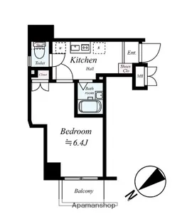 エクセリア早稲田Ⅰ【1階】の間取り