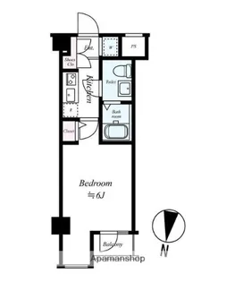 スカイコート神楽坂参番館【2階】の間取り