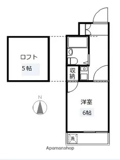 1Kの間取り画像