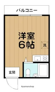 メゾンパークサイド【201号室】の間取り