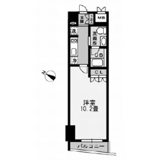 レジディア幡ヶ谷【3階】の間取り