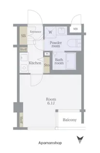 プレール新宿落合【1階】の間取り