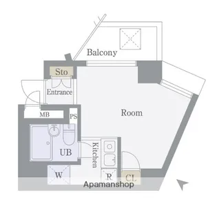 プレール新宿余丁町【6階】の間取り