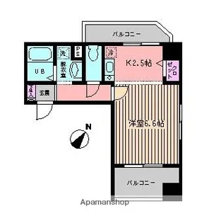 K−HOUSE【4階】の間取り