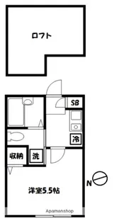 バーミープレイス駒込Ⅱ【1階】の間取り
