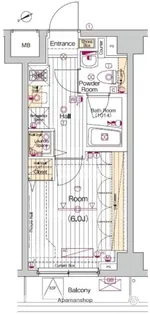 ブライズ西巣鴨【6階】の間取り