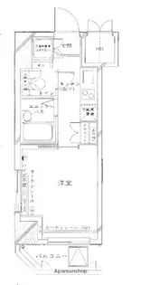ルーブル神楽坂【7階】の間取り