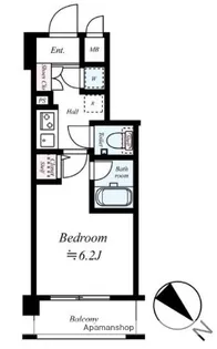 キャパシタス中野【5階】の間取り