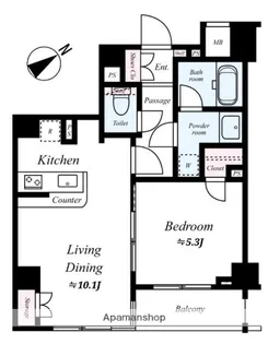 AXAS中野新江古田【5階】の間取り