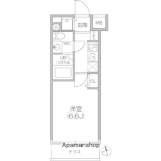 ガーラプレイス八幡山壱番館【108号室】の間取り