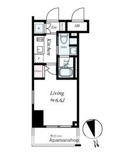 THEパームス東武練馬【805号室】の間取り