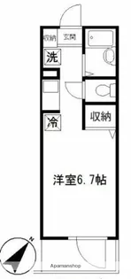 1Rの間取り画像