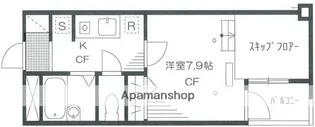 クレセント戸山【3階】の間取り