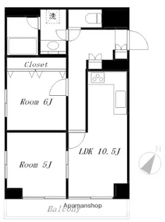 ハイリードセイフウ【6階】の間取り