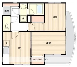 プラムコート沼袋【1階】の間取り