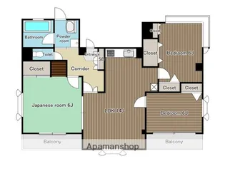 クレシェンド【4階】の間取り